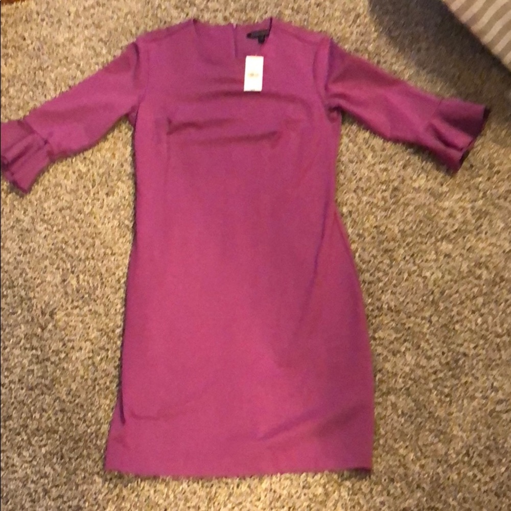 Banana republic purple bell sleeve dress